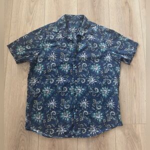 TASSO ELBA Men's Blue  Short Sleeve Shirt 👕